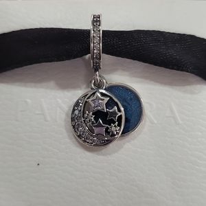 Pandora Moon & Blue Sky Dangle Charm